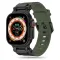 Спортивний ремінець для Apple Watch 49/46/45/44/42 mm Міцний силіконовий зелений